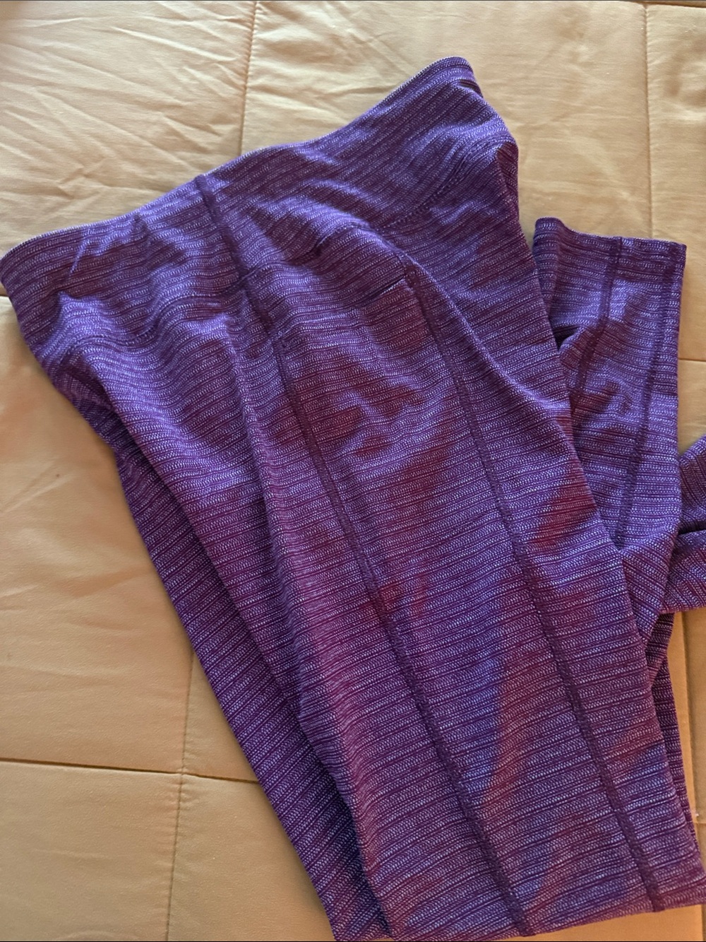 Athletic Works Purple Heathered Leggings